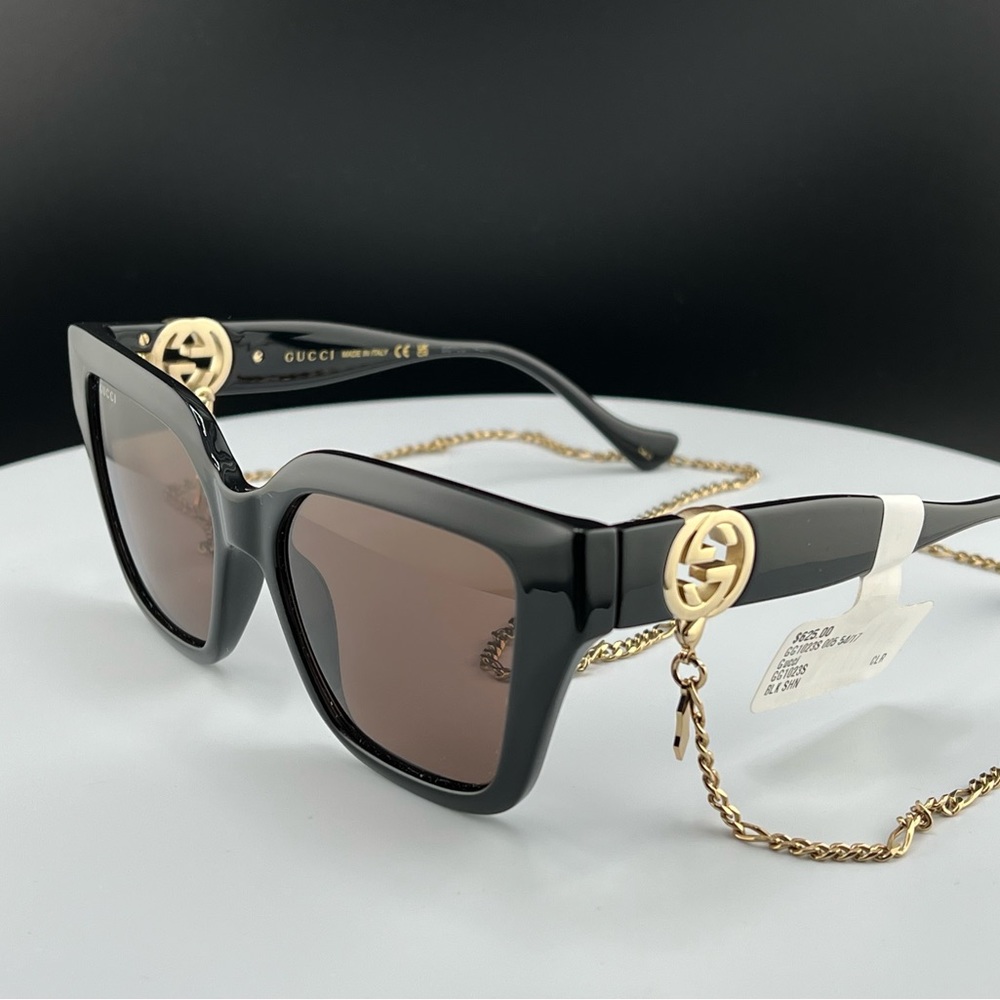 Gucci Black Square-Frame Sunglasses-Women’s